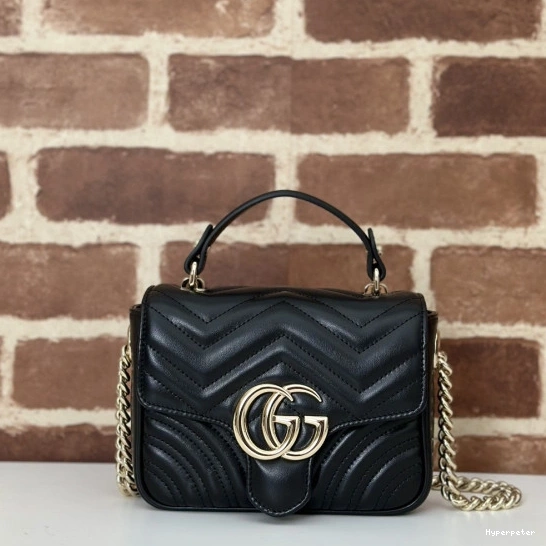 Hyper Peter handle Marmont mini GG GUCCI top bag-17*13*6CM 0730